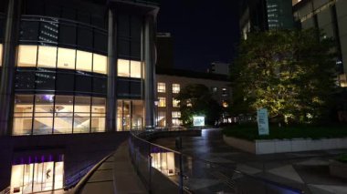 Shiodome Gece Manzarası, Japonya Tokyo Haziran 2025