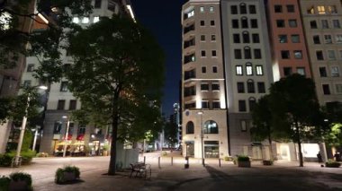 Shiodome İtalyan Şehir Gece Manzarası, Japonya Tokyo 2025