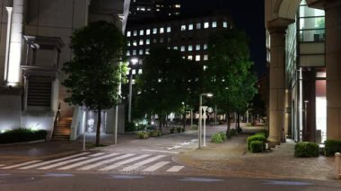 Shiodome İtalyan Şehir Gece Manzarası, Japonya Tokyo 2025