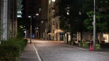 Shiodome İtalyan Şehir Gece Manzarası, Japonya Tokyo 2025