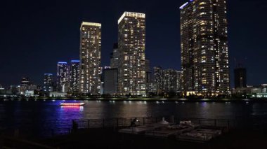 Toyosu, Japonya Tokyo Gece Manzarası 2025