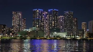 Toyosu, Japonya Tokyo Gece Manzarası 2025