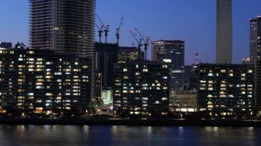 Toyosu, Japonya Tokyo Gece Manzarası 2025