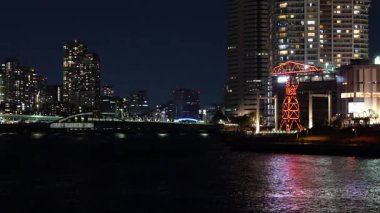 Toyosu, Japonya Tokyo Gece Manzarası 2025
