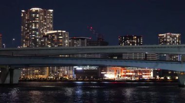Toyosu, Japonya Tokyo Gece Manzarası 2025