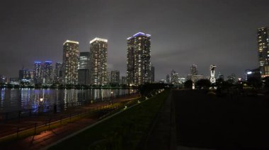 Toyosu, Japonya Tokyo Gece Manzarası 2025