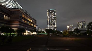 Toyosu, Japonya Tokyo Gece Manzarası 2025