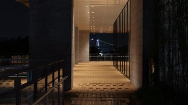 Toyosu, Japonya Tokyo Gece Manzarası 2025