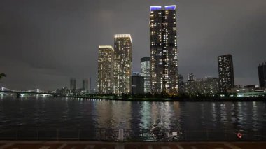 Toyosu, Japonya Tokyo Gece Manzarası 2025