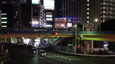 Iidabashi Gece Manzarası, Japonya Tokyo Mayıs 2025