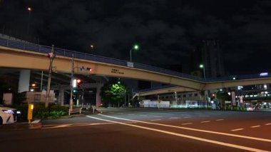 Iidabashi Gece Manzarası, Japonya Tokyo Mayıs 2025