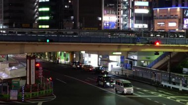 Iidabashi Gece Manzarası, Japonya Tokyo Mayıs 2025