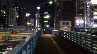 Iidabashi Gece Manzarası, Japonya Tokyo Mayıs 2025