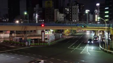 Iidabashi Gece Manzarası, Japonya Tokyo Mayıs 2025