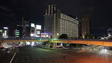 Iidabashi Gece Manzarası, Japonya Tokyo Mayıs 2025