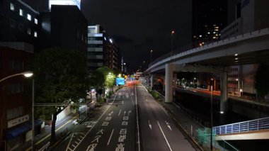 Iidabashi Gece Manzarası, Japonya Tokyo Mayıs 2025