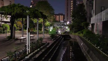 Furuishibagawa Shinsui Parkı, Japonya Tokyo Gece Manzarası 2025