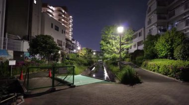 Furuishibagawa Shinsui Parkı, Japonya Tokyo Gece Manzarası 2025