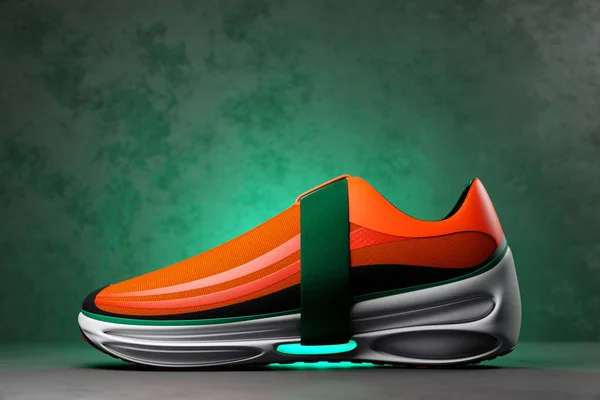 Illustration Concept Shoe Metaverse Colorful Sports Boot Sneaker High Platform — Stock fotografie