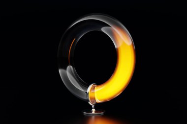 3d illustration round control panel icon. High risk concept on  spedometer. Credit rating scale