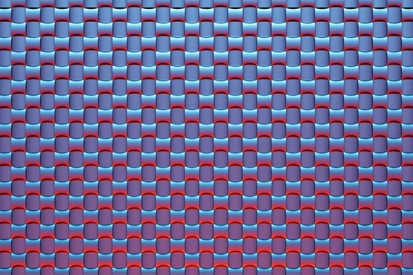Rendering Blue Red Pattern Cubes Different Shapes Minimalistic Pattern Simple — Zdjęcie stockowe