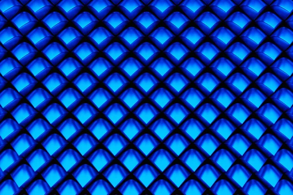 Rendering Blue Pattern Cubes Different Shapes Minimalistic Pattern Simple Shapes — Foto de Stock
