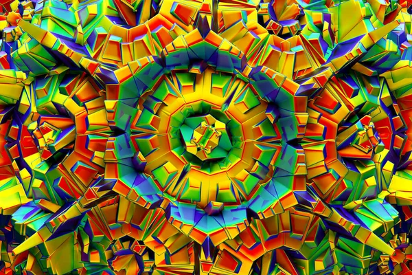 Illustration Psychedelic Background Unique Kaleidoscope Design Beautiful Illustrate Pattern Design — Foto de Stock