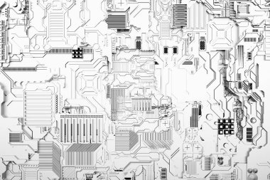 Fütürist bir makinenin ayrıntıları. Çeşitli detaylardan oluşan fütüristik bir duvarın 3 boyutlu çizimi. Siber punk geçmişi. Endüstriyel duvar kağıdı. Grunge detayları