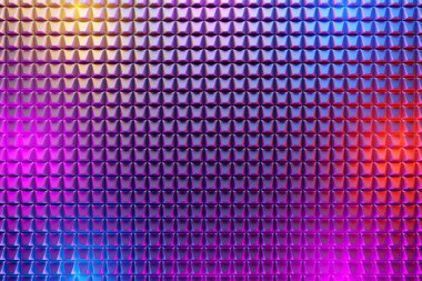 3D rendering. Colorful  pattern of cubes of different shapes. Minimalistic pattern of simple shapes. Bright creative symmetric texture