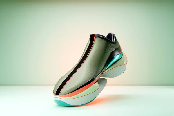 Colorful Sneaker Premium Render Monochrone Background — Stok fotoğraf