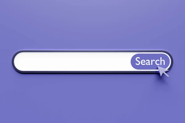 Illustration Search Bar Design Element Purple Background Search Bar Website — Stok fotoğraf
