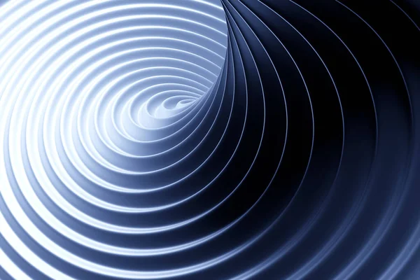 Illustration Blue Stripes Form Wave Waves Futuristic Background — ストック写真