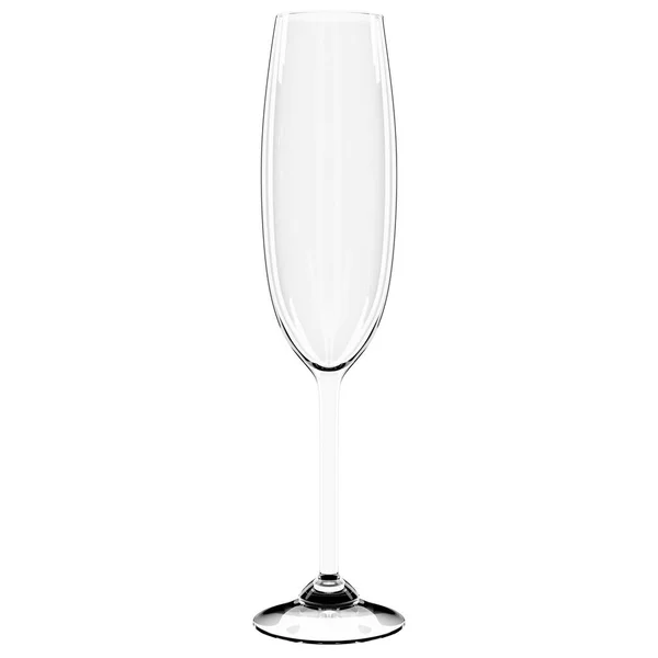 Иллюстрация Бокала Шампанского Белом Фоне Реалистичная Иллюстрация Бокала Крепкого Алкоголя — стоковое фото