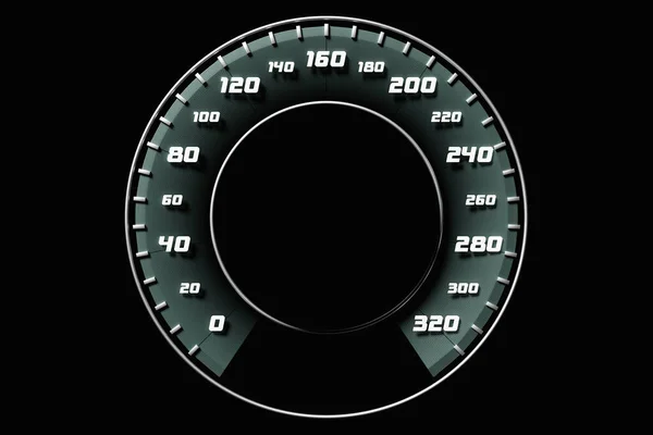 Illustration Car Panel Digital Bright Speedometer Odometer Other Tools — Stock Photo, Image