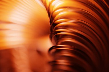 3D illustration  close up of the of a yellow shape. Fantastic cell.Simple geometric shapes