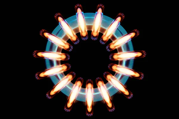 Illustaration Light Torus Fantastic Cell Simple Geometric Shapes — Stock Photo, Image