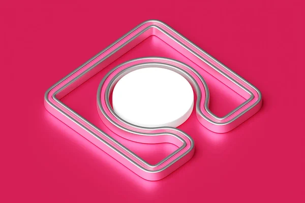 Illustration Pink Node Fantastic Shape Simple Geometric Shapes — Stock fotografie