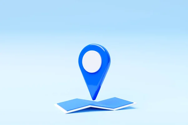 Illustration Icon Red Destination Point Map Navigation Marker — Stock Photo, Image