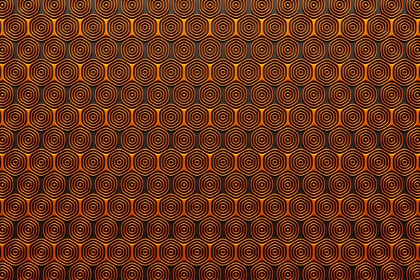 3D rendering.  Orange  pattern of cubes of different shapes. Minimalistic pattern of simple shapes. Bright creative symmetric texture