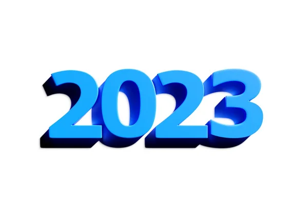 Illustration Inscription 2023 White Background Changeability Years Illustration Symbol New — Stock Photo, Image
