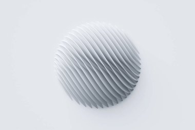 3D, soyut, beyaz, yuvarlak fraktal, portal. Renkli yuvarlak spiral.