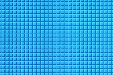 3D rendering. Blue   pattern of cubes of different shapes. Minimalistic pattern of simple shapes. Bright creative symmetric texture