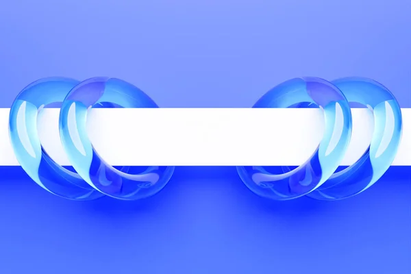 Illustration Search Bar Design Element Blue Toruses Blue Background Search — Stock Photo, Image