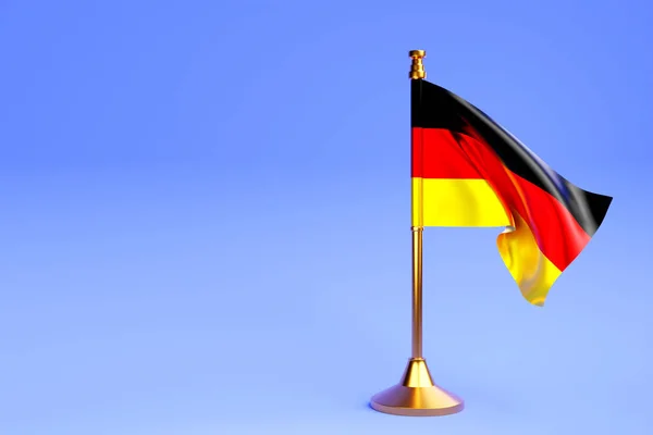 Realistische Deutsche Nationalflagge — Stockfoto