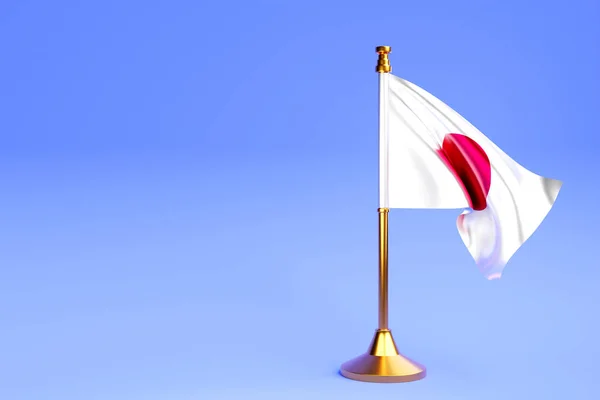 Realistická Národní Vlajka Japy — Stock fotografie