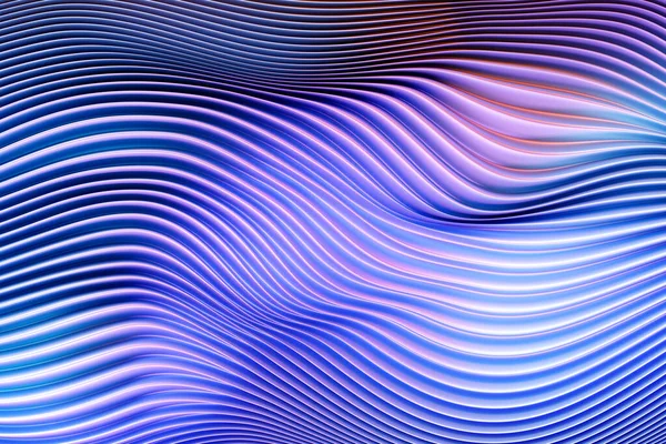 線で古典的な紫色の抽象的なグラデーションの背景の3Dイラスト 波から印刷します 現代的なグラフィックテクスチャ 幾何学模様 — ストック写真