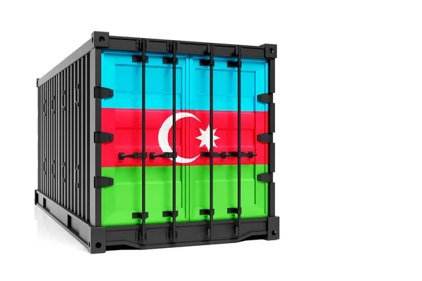 Concepto Exportación Importación Azerbaiyán Transporte Contenedores Entrega Nacional Mercancías Contenedor — Foto de Stock