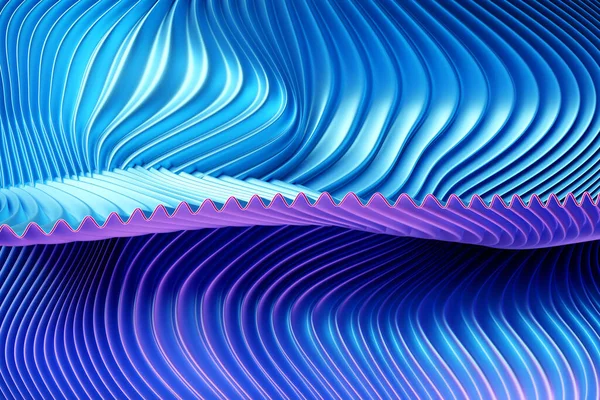 Illustratie Van Een Stereo Blauwe Paarse Strepen Geometrische Strepen Vergelijkbaar — Stockfoto
