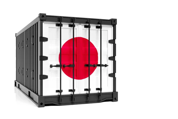 Concept Japan Export Import Container Transporting National Delivery Goods Illustration — Stock Photo, Image