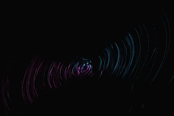 Рендеринг Абстрактный Розовый Синий Круглый Фрактал Портал Цветная Круглая Спираль — стоковое фото